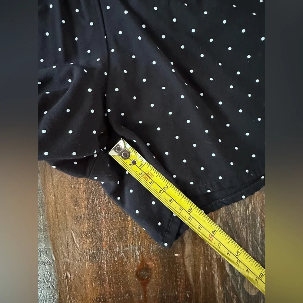 Old Navy Women’s M Black White Polka Dot Sleeveless Romper